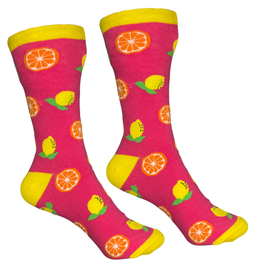 Calzini in Cotone Elasticizzato Calz 6 - Lemon Fucsia