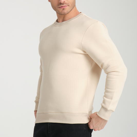 Felpa Butter Yellow Girocollo - Interno Felpato - Felpa 38