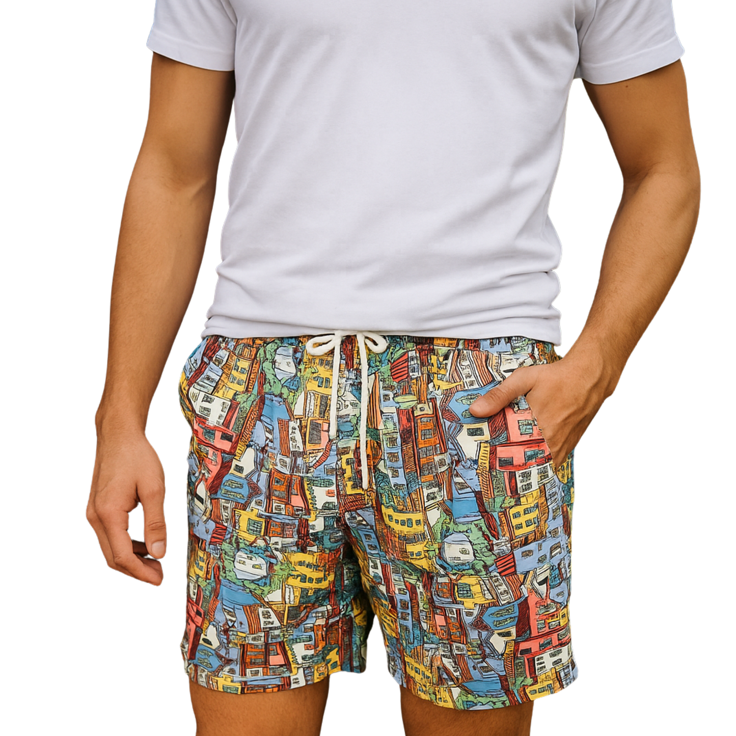 Pantaloncino Uomo Full Print - Casette - VEST 176