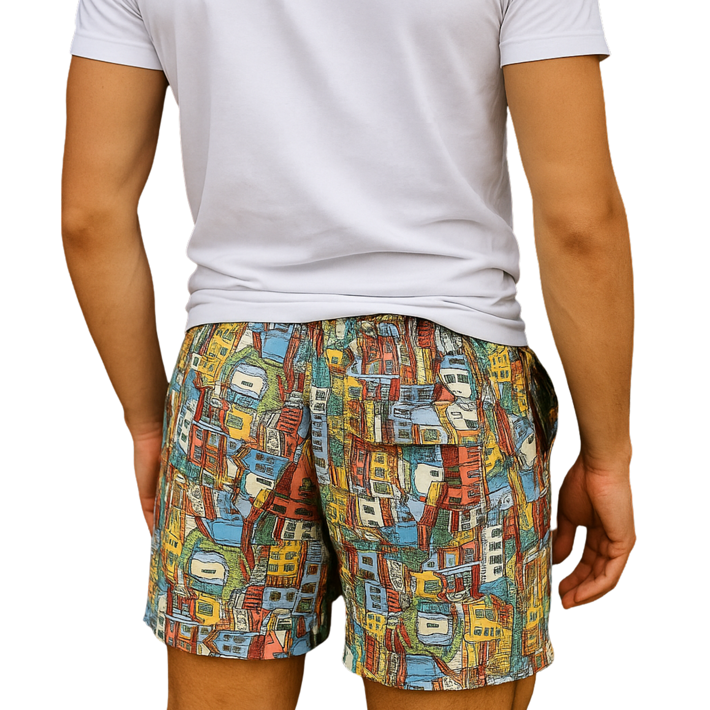 Pantaloncino Uomo Full Print - Casette - VEST 176