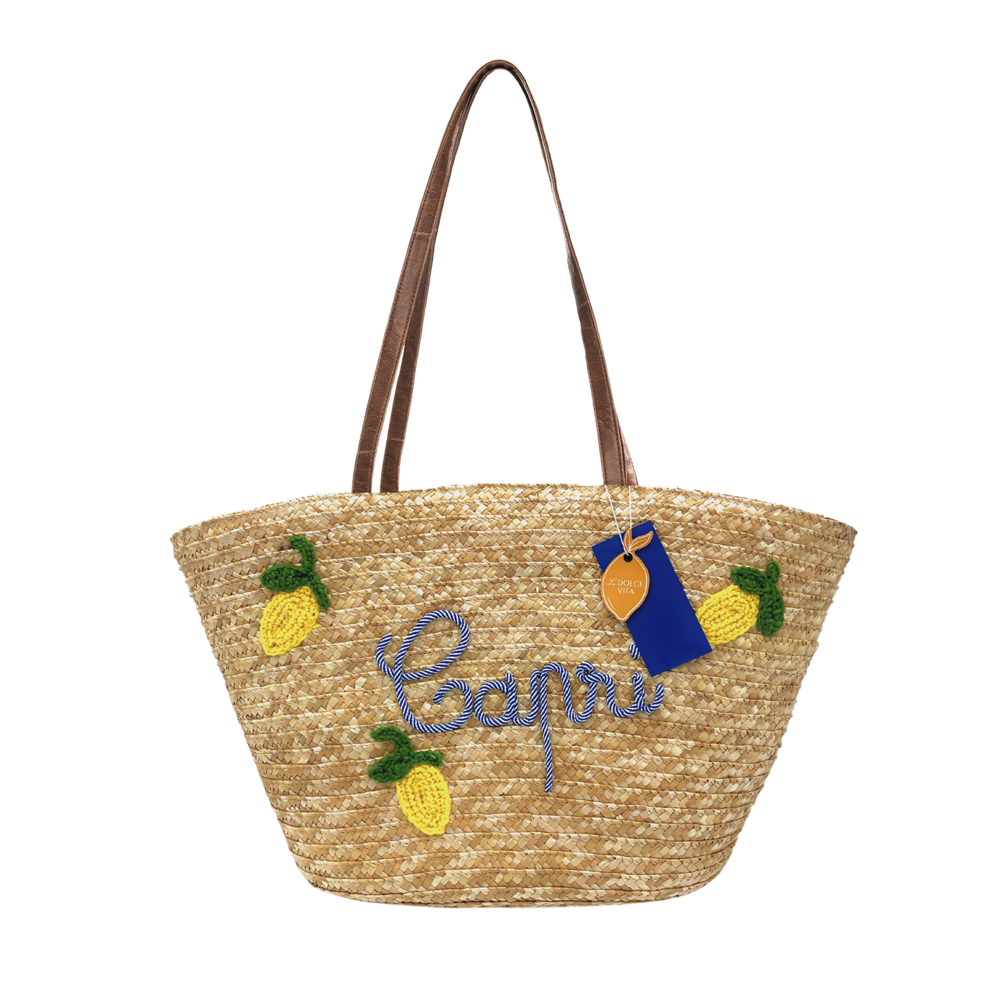 Borsa in Paglia - La Dolce Vita Basket in Paglia - 57x33x24 cm - BAG 207