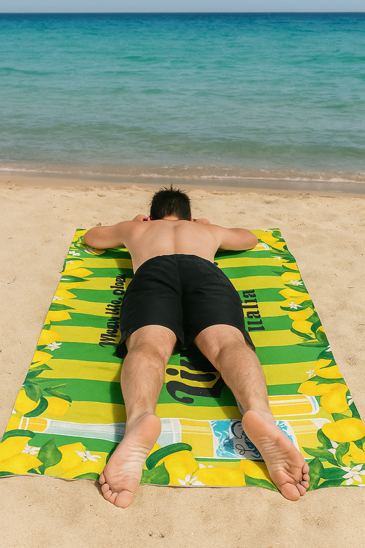 Telo Mare Full Print - Limoncello - Colorato, Pratico e di Tendenza - TM76
