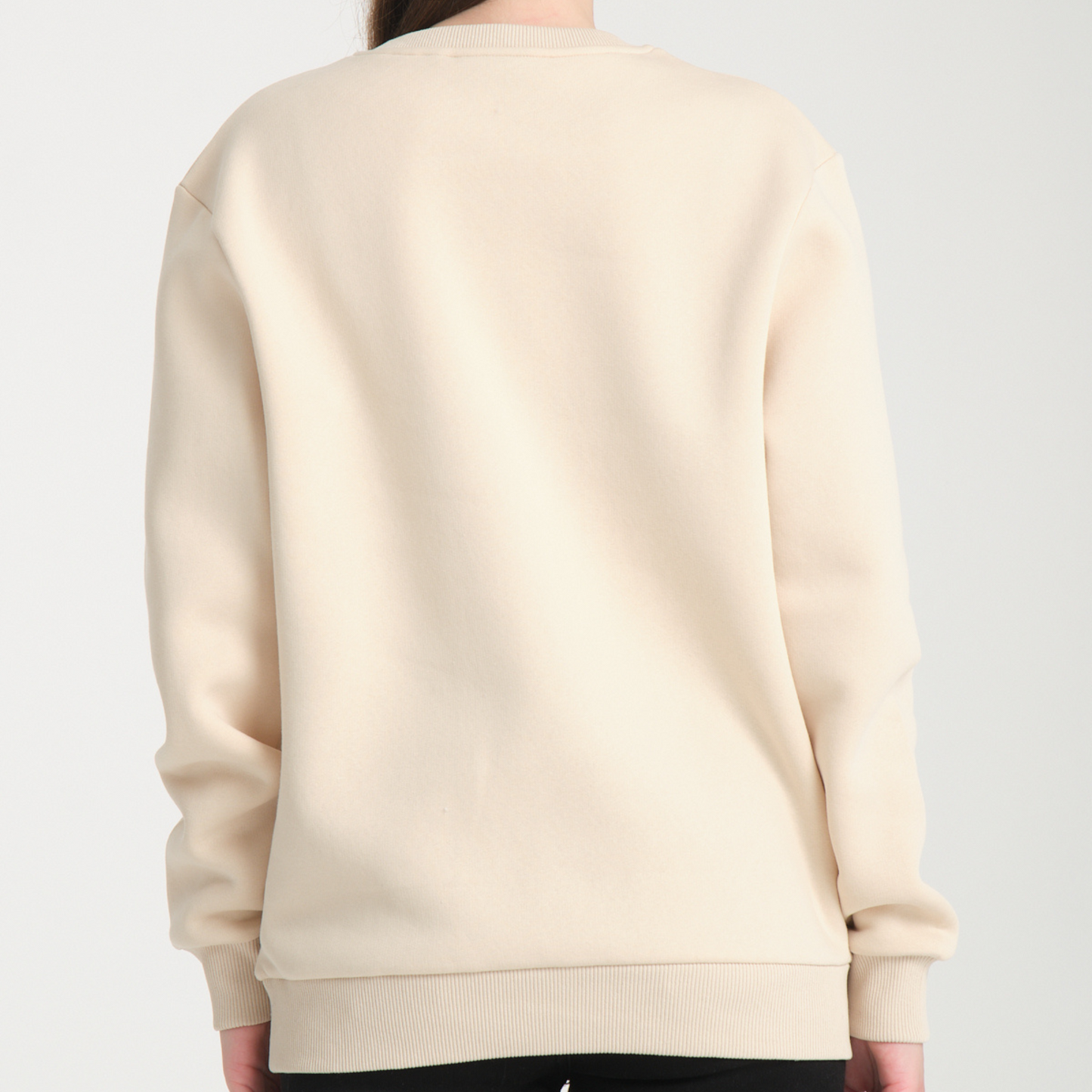 Felpa Butter Yellow Girocollo - Interno Felpato - Felpa 38 Donna