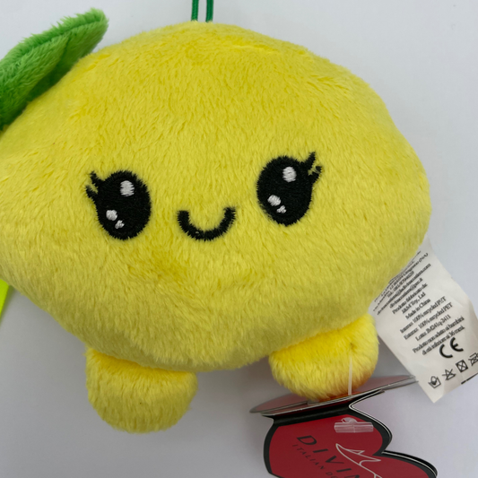 Peluche Limone Sorridente con Foglia e Rametto - ZYLO - cod. TOY 8