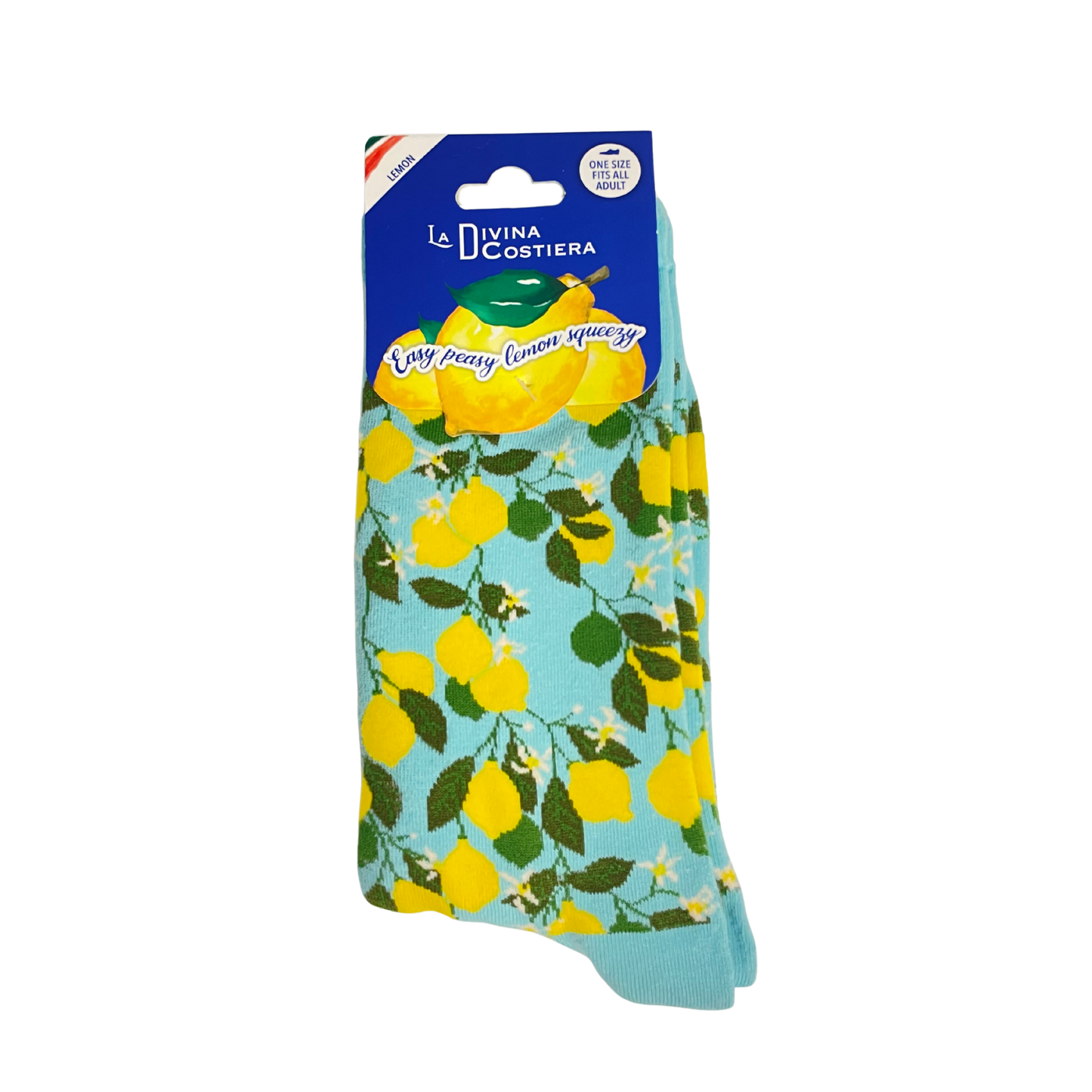 Calzini in Cotone Elasticizzato Calz 6 - Limoni Turchese