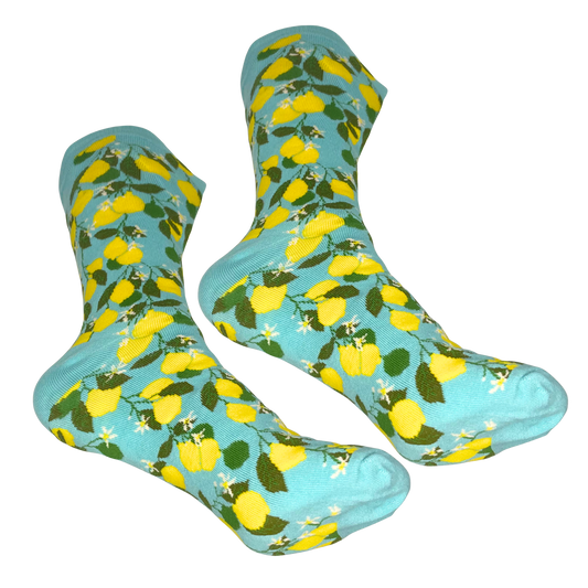 Calzini in Cotone Elasticizzato Calz 6 - Limoni Turchese