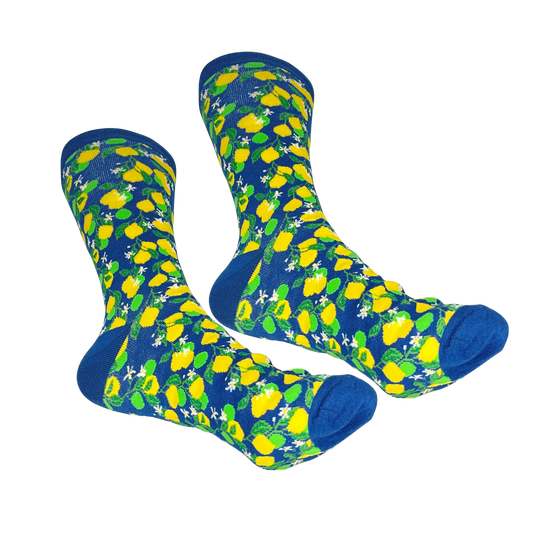 Calzini in Cotone Elasticizzato Calz 6 - Limoni 9 Dark Blue