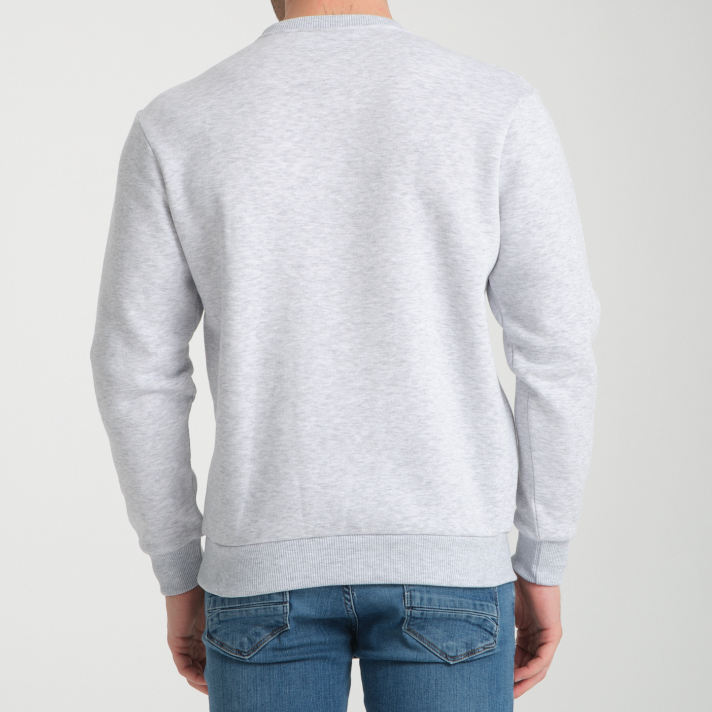 Felpa Snow Melange Basic Girocollo - Interno Felpato - Felpa 38