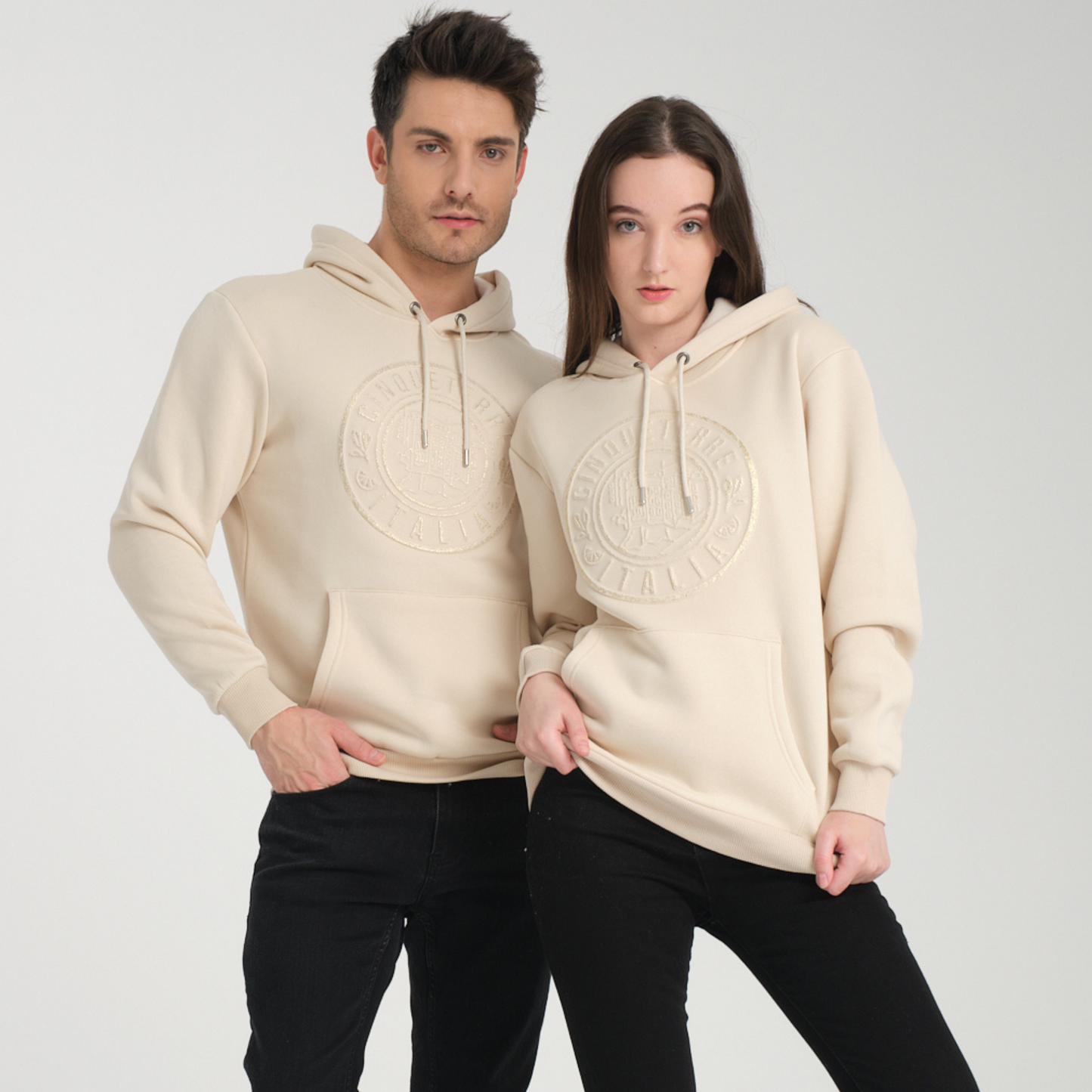 Felpa con Cappuccio Hoodie Cinque Terre Yellow Butter - Interno Felpato - Felpa 41 Donna