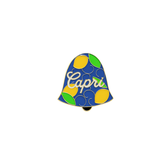 Spilla Italiana – “CAPRI” – Campanella Mediterranea – Dolce Vita Mood