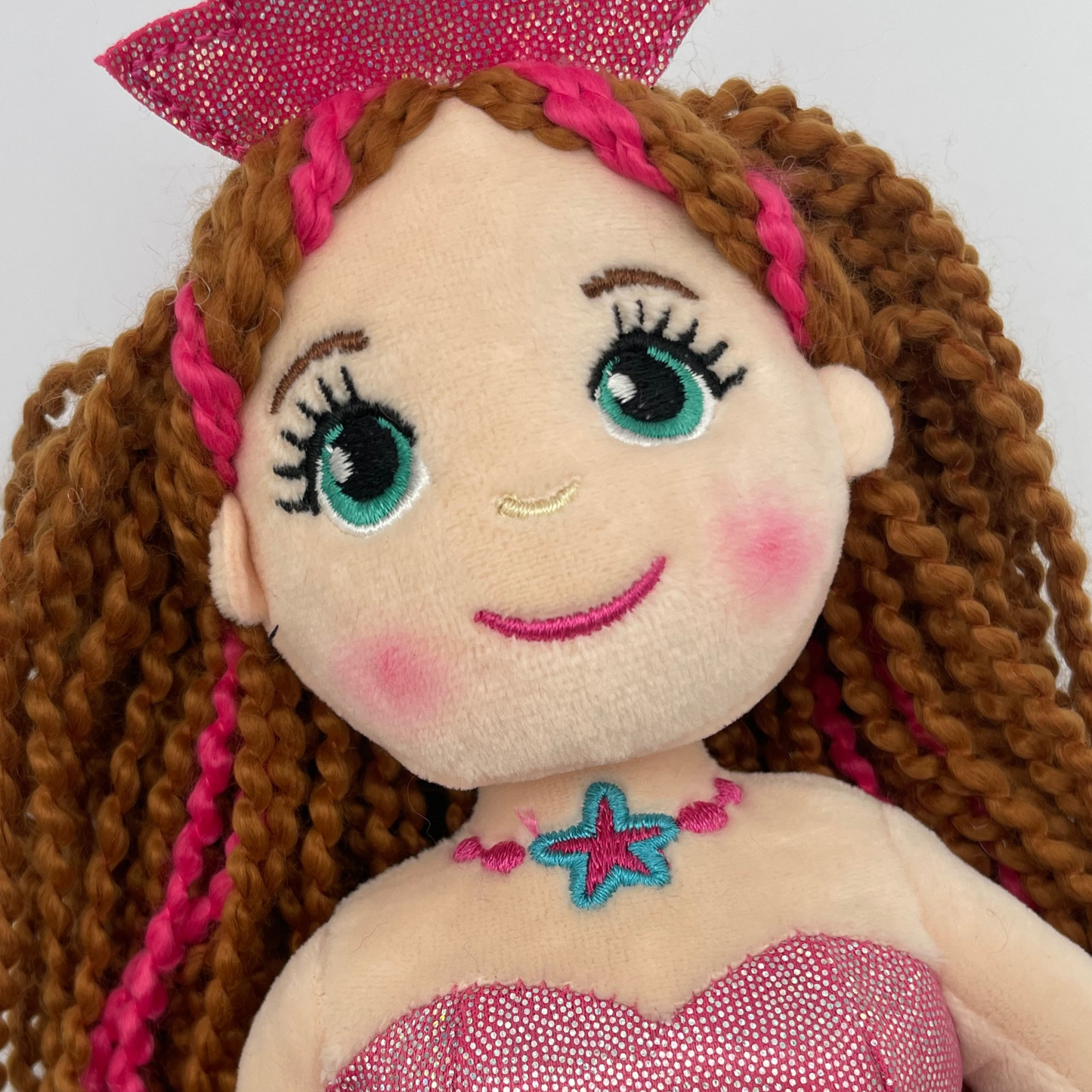 Peluche Sirenetta 35 cm con Dettagli Brillanti - MIRA - cod. TOY 6