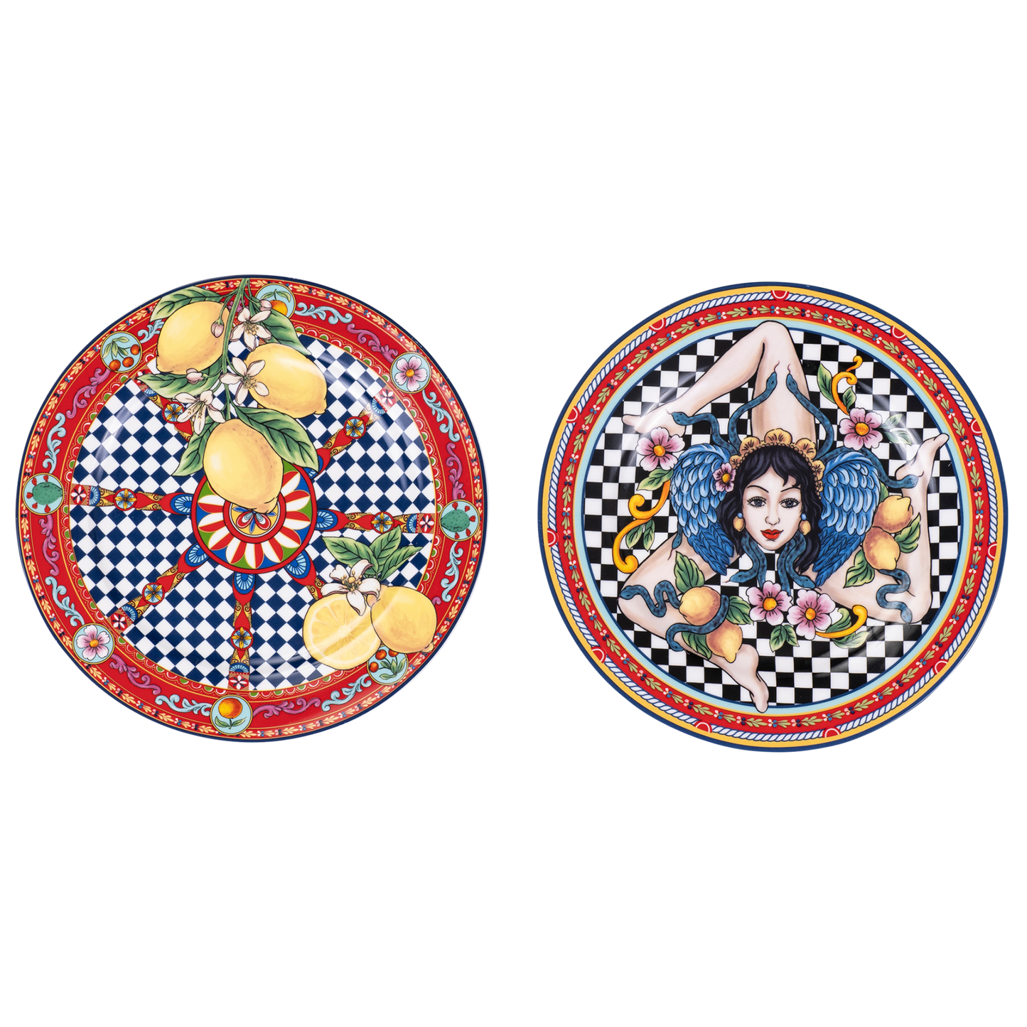 Box Ceramica luxury Trinacria - 2 piatti da 19 cm - SF171