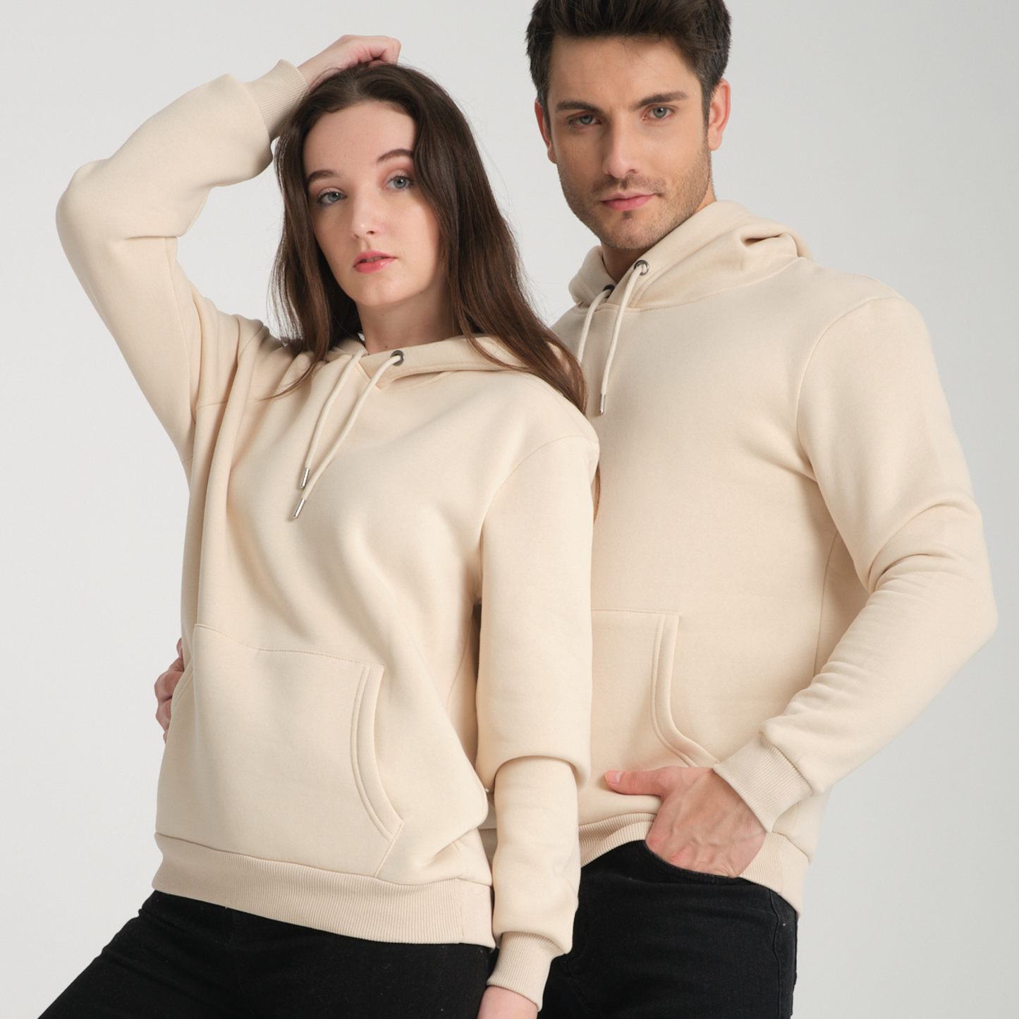 Felpa con Cappuccio Yellow Butter - Interno Felpato - Felpa 39 Donna