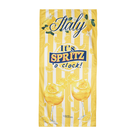 Telo Mare Full Print – It's SPRITZ 'o Clock- Colorato, Pratico e di Tendenza - TM66