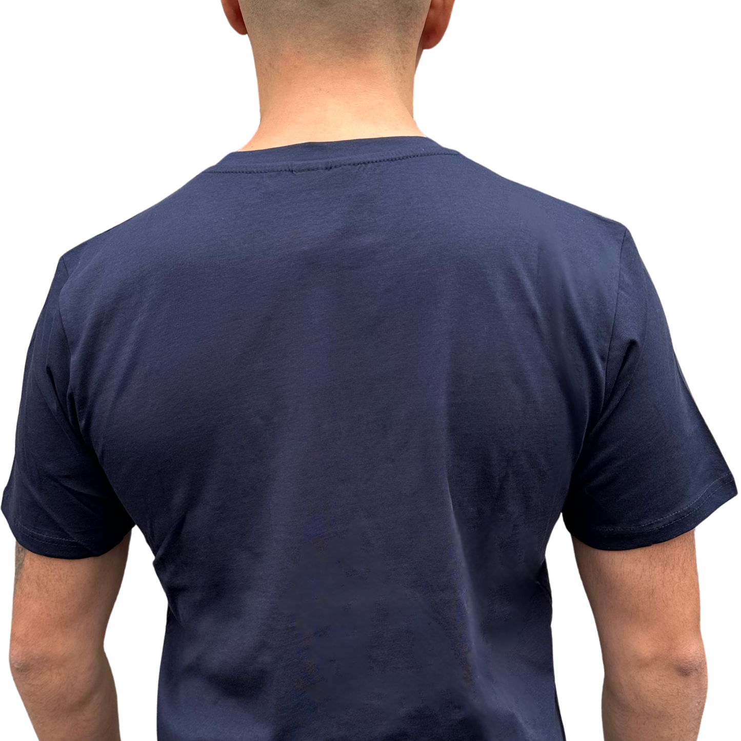 T-Shirt Uomo Capri Italia Logo Circolare - Stampa Puff in Rilievo + Serigrafia - 100% Cotone