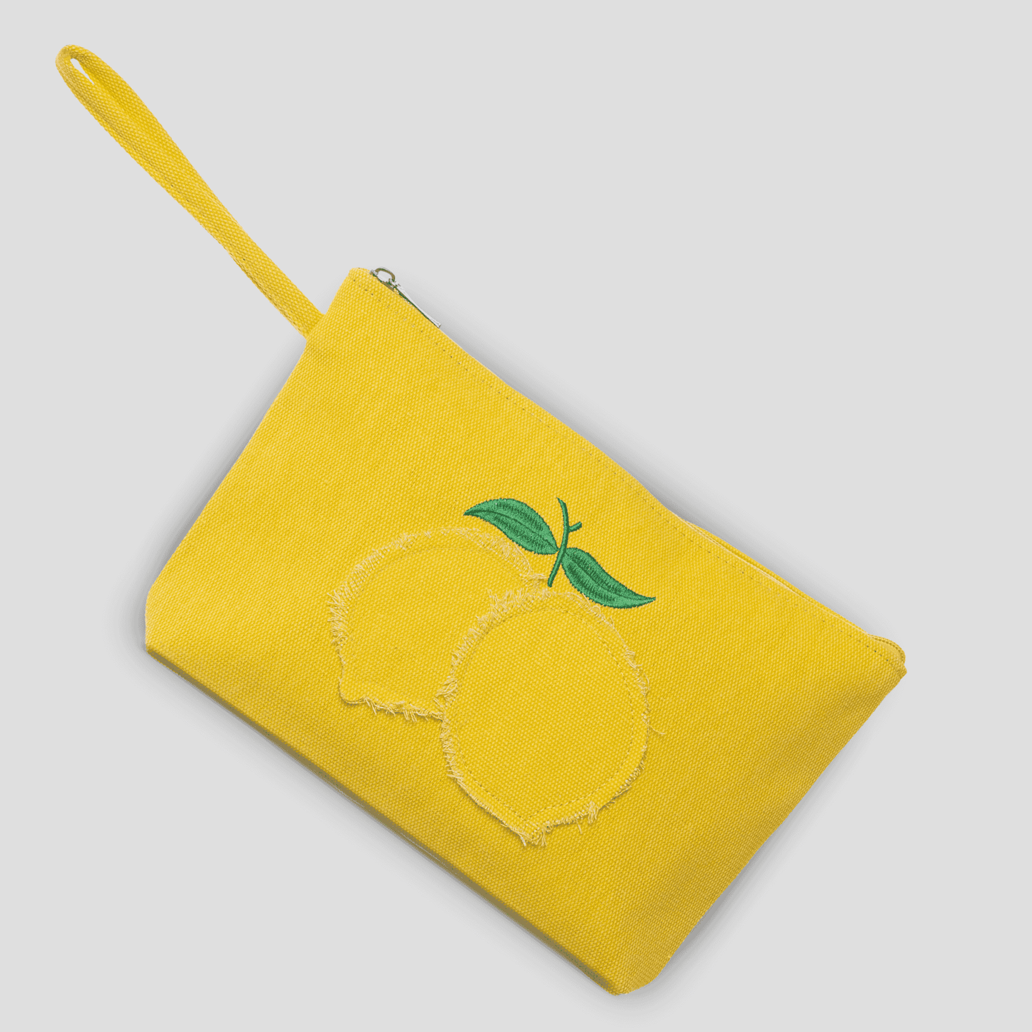 Canvas clutch bag - Lemon Pochette - 29x18 cm