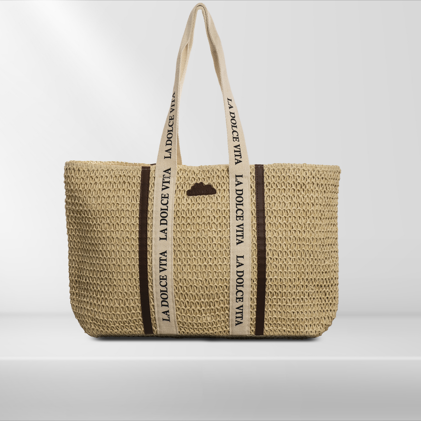 Straw Bag - Cleopatra Straw Maxi Bag - 55x32x12 cm