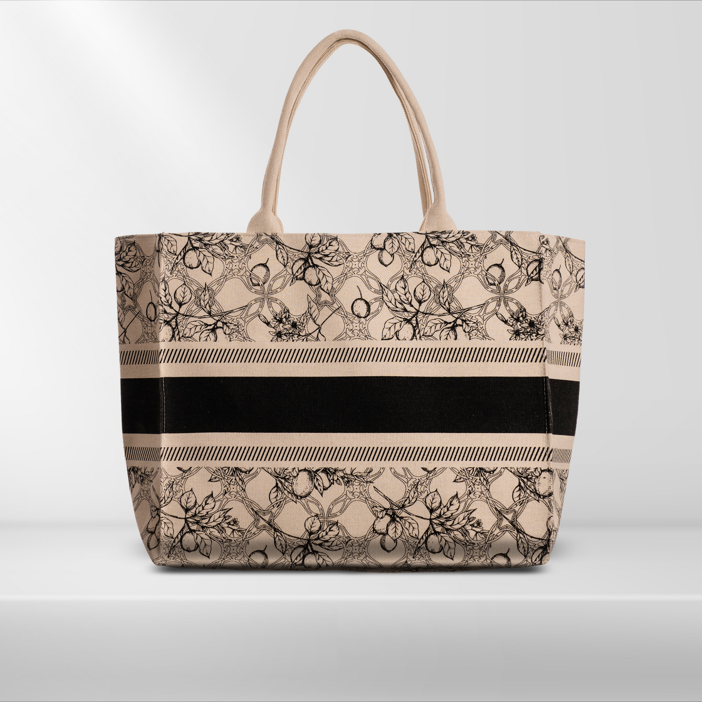 Canvas bag - Chain Maxi Bag - 42x36x19 cm