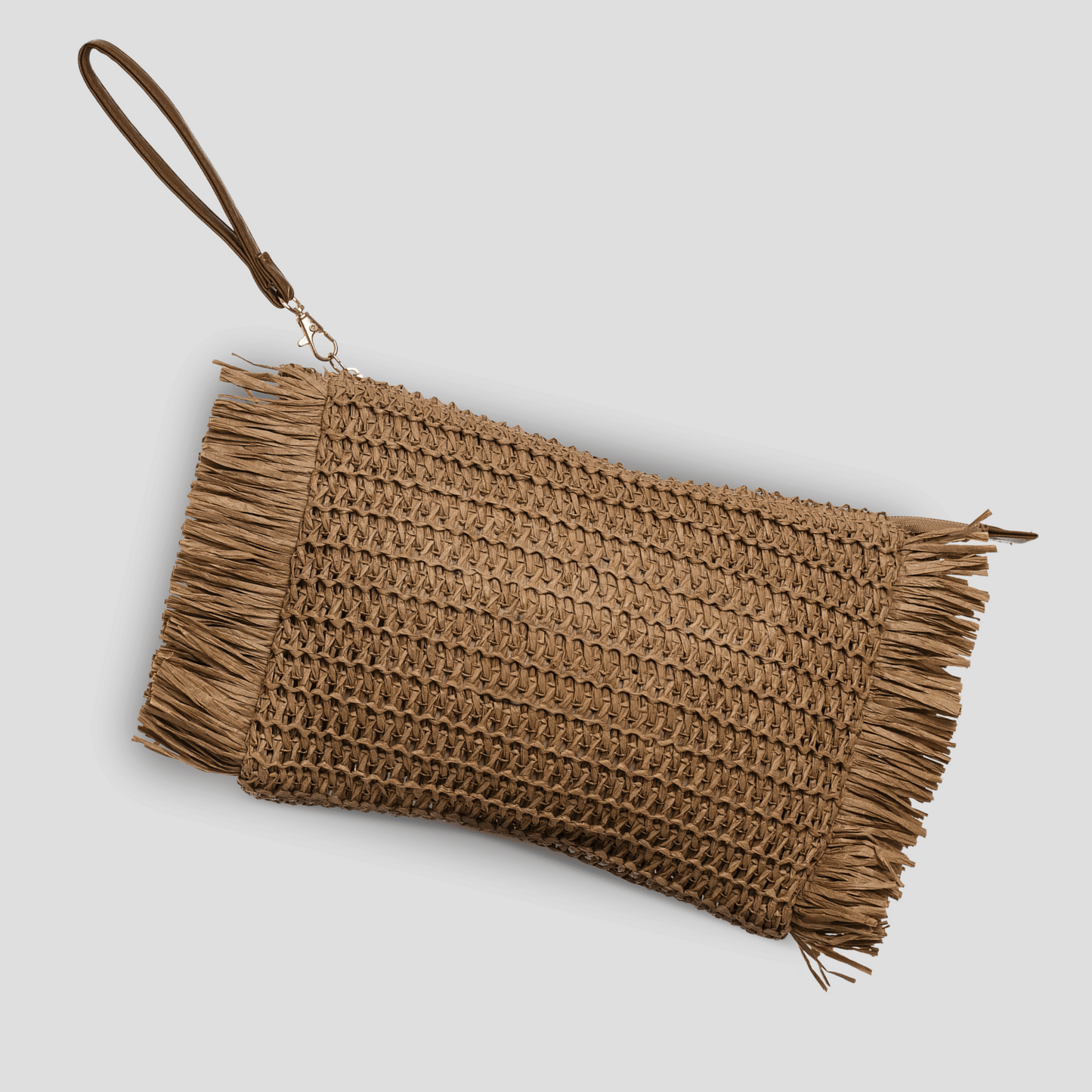 Straw Clutch - Dune Clutch - 27x20.5 cm