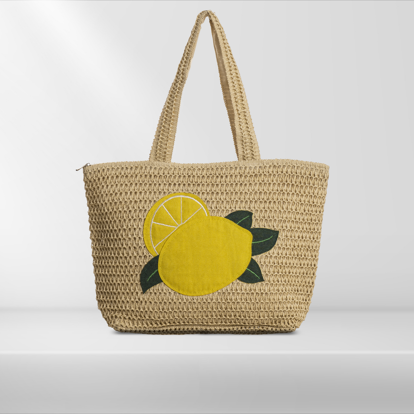 Straw Bag - Lemon Bag - 45x35x14 cm