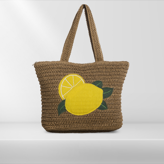 Borsa in Paglia - Lemon Bag - 45x35x14 cm BAG 234
