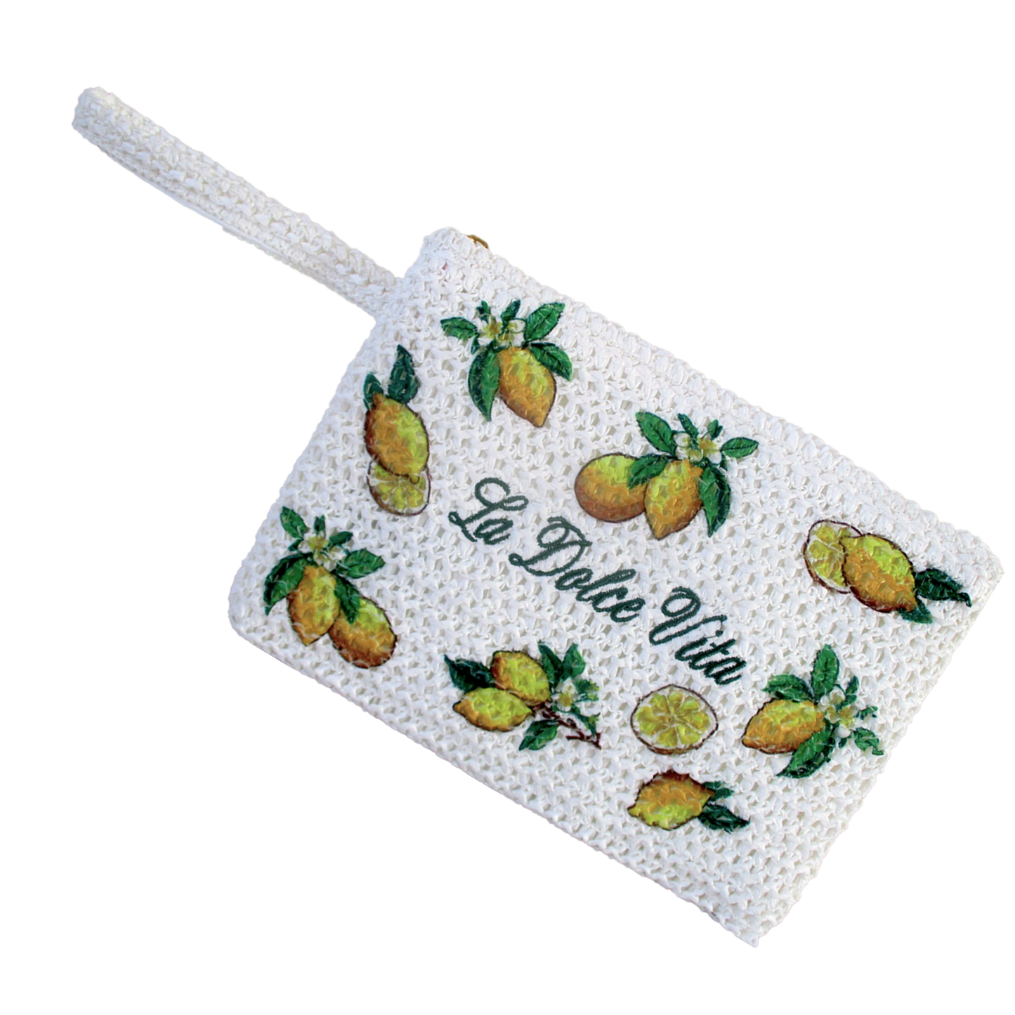 Pochette Fogliata Limoni La Dolce Vita 23x16 cm - BAG277