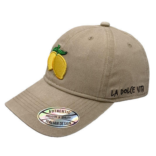 Cappello Baseball Unisex con Patch Limoni Ricamata – Stile Italiano Casual - BAS144