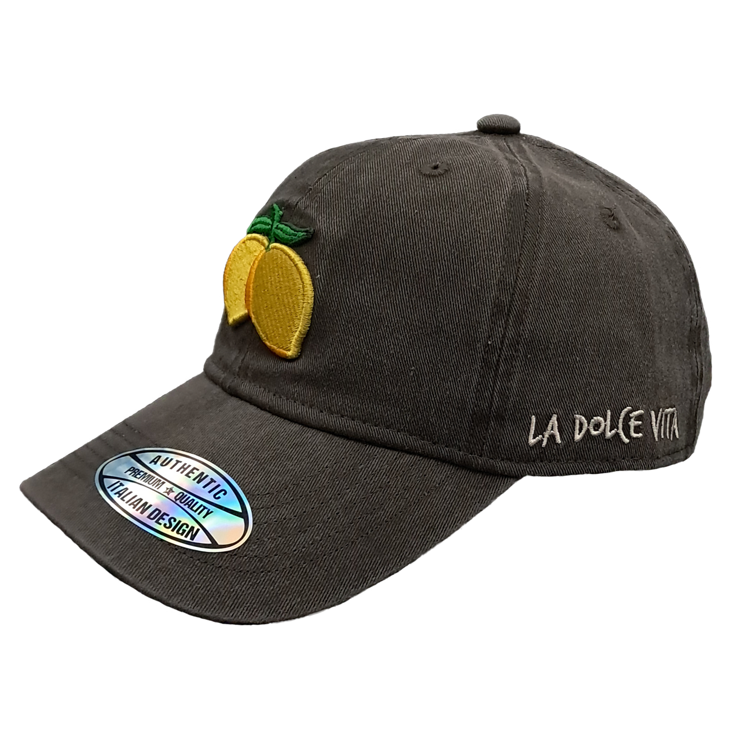 Cappello Baseball Unisex con Patch Limoni Ricamata – Stile Italiano Casual - BAS144