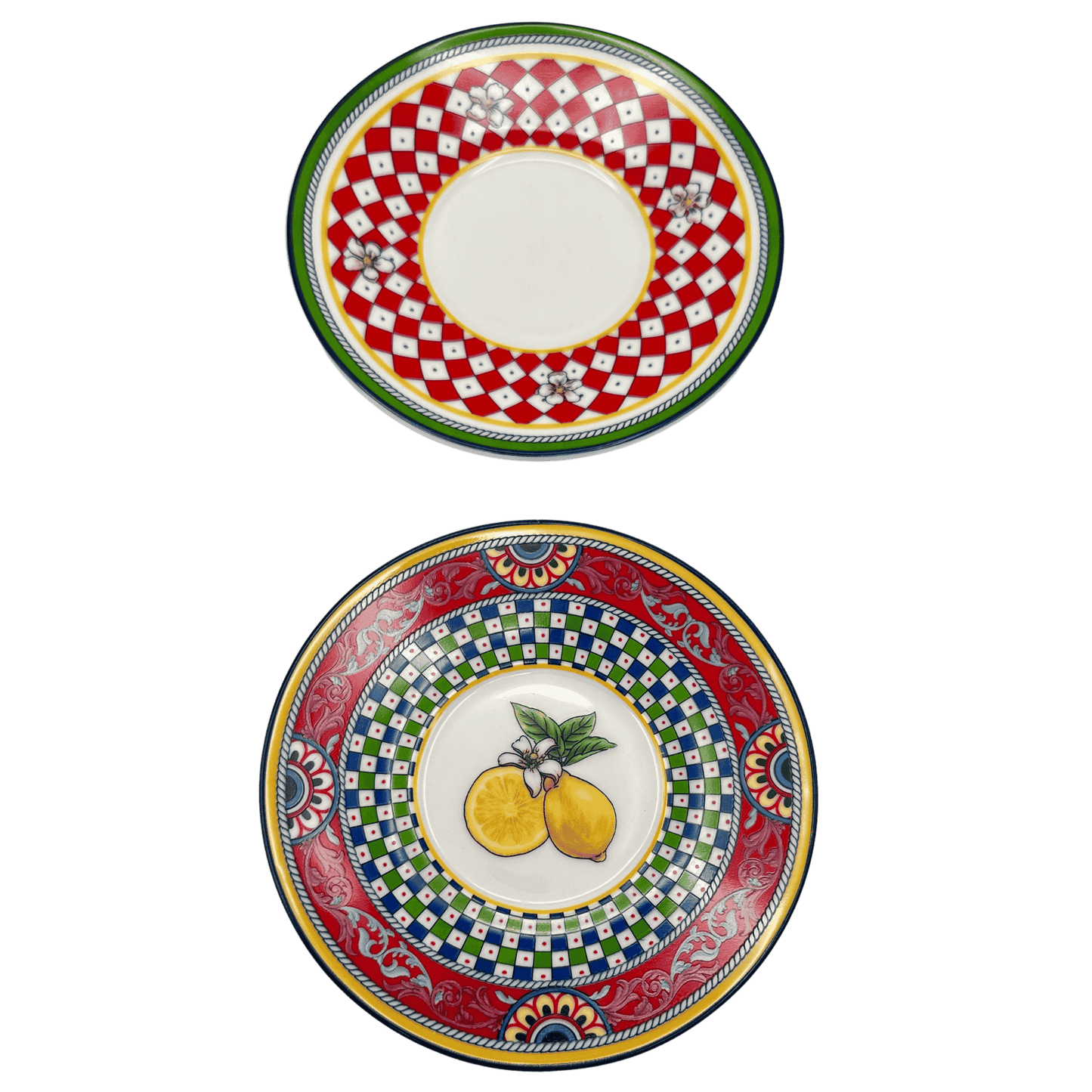 Box Ceramica luxury Espresso Amalfi Red - 2 tazzine da caffè con piattino - SF174