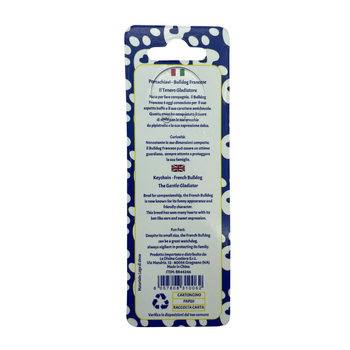 Portachiavi - Bulldog Francese - BK44246 - BK44247
