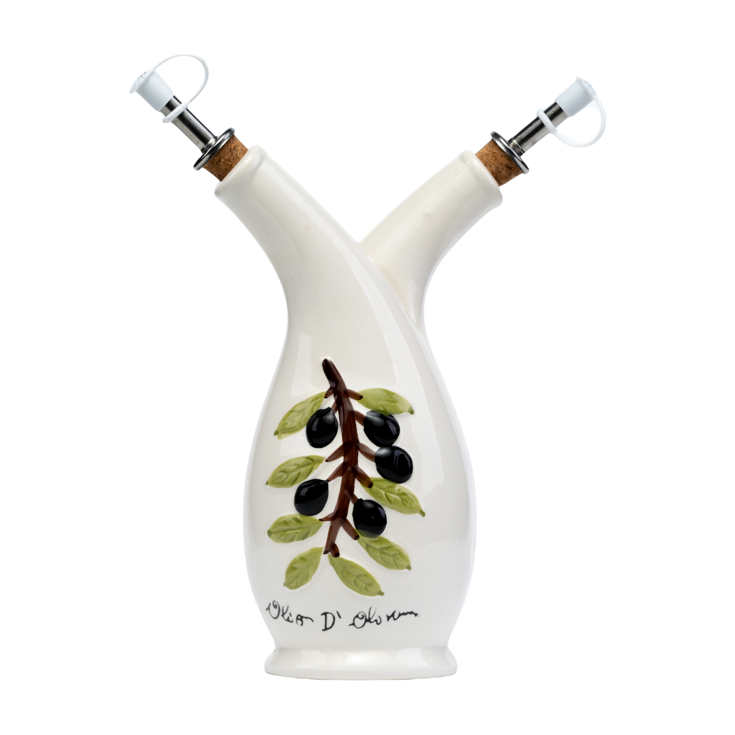 Oliera Doppio Beccuccio in Ceramica con Olive 3D – SF16 O