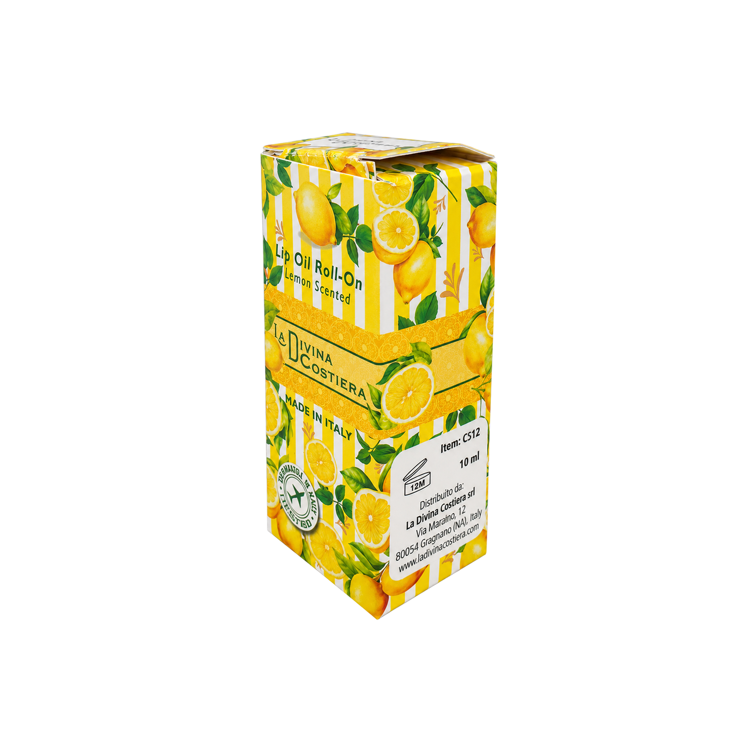 Lip Oil Roll-On al Limone con Olio di Jojoba e Vitamina E – 10 ml