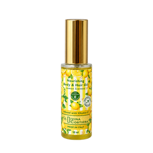 Olio Nutriente Corpo & Capelli al Limone con Vitamina E – 50 ml