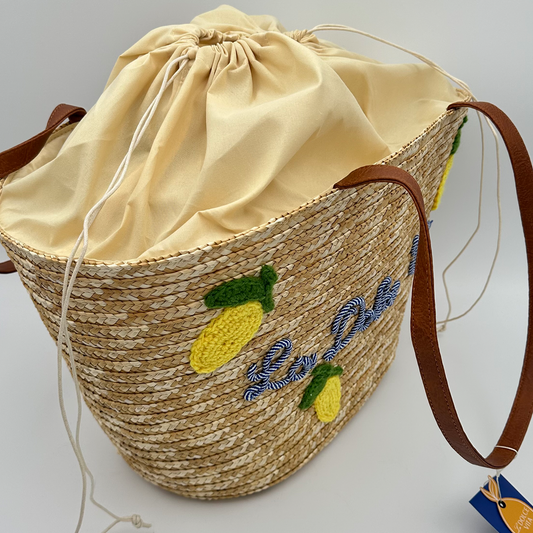 Borsa in Paglia - La Dolce Vita Basket in Paglia - 57x33x24 cm - BAG 207