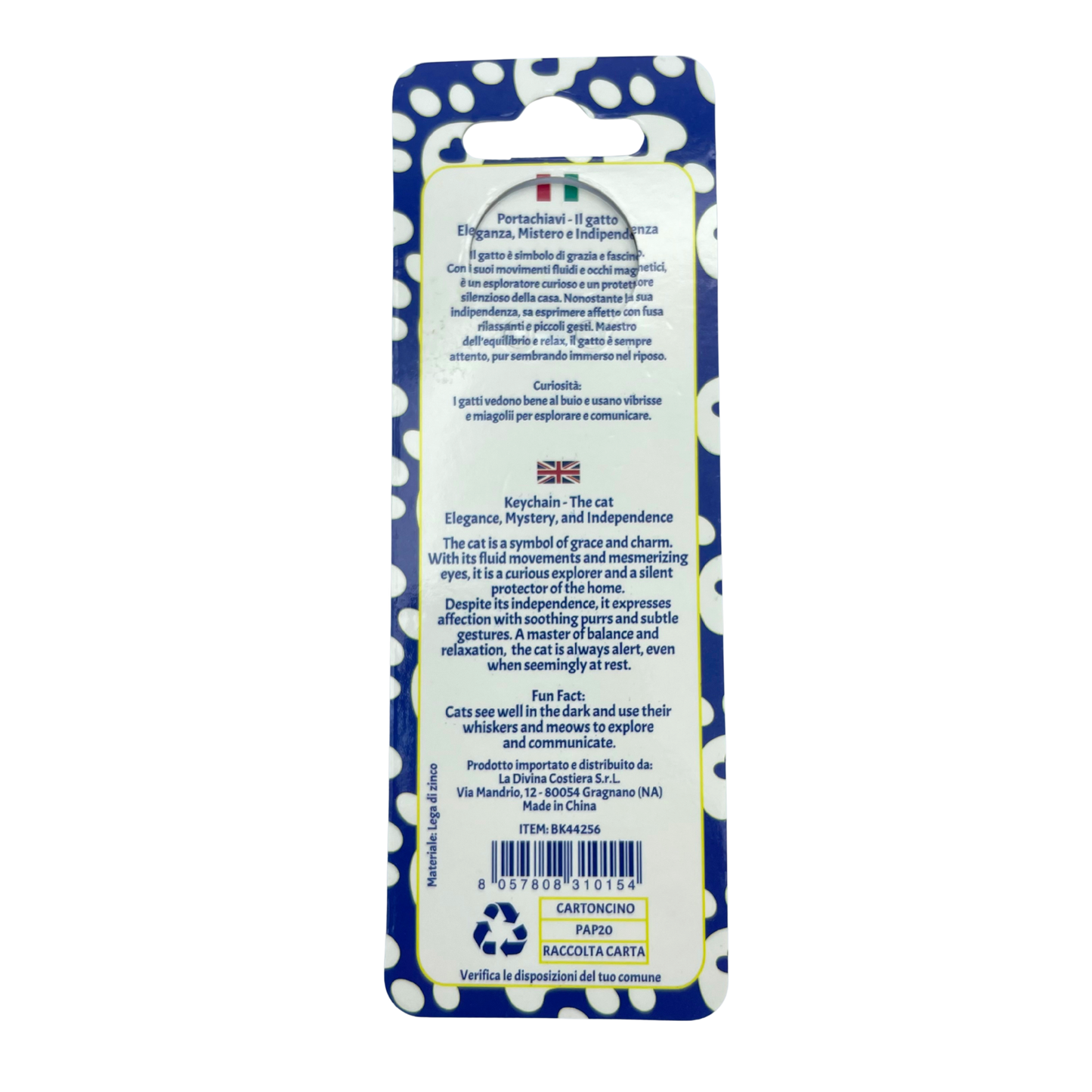 Portachiavi - Il gatto - BK44256 - BK44257 - BK44258