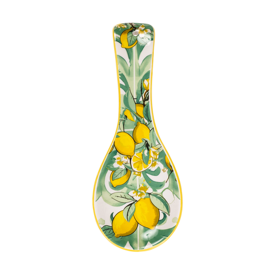 Poggiamestolo in Ceramica con Limoni Decorati - Stile Mediterraneo - SF176