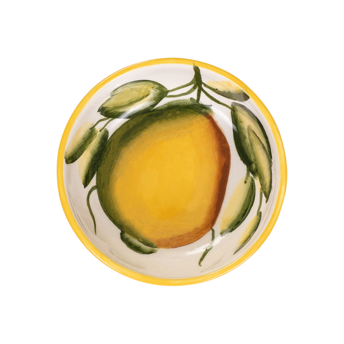 Ciotola Tonda in Ceramica con Limone Dipinto - 11 cm - SF208
