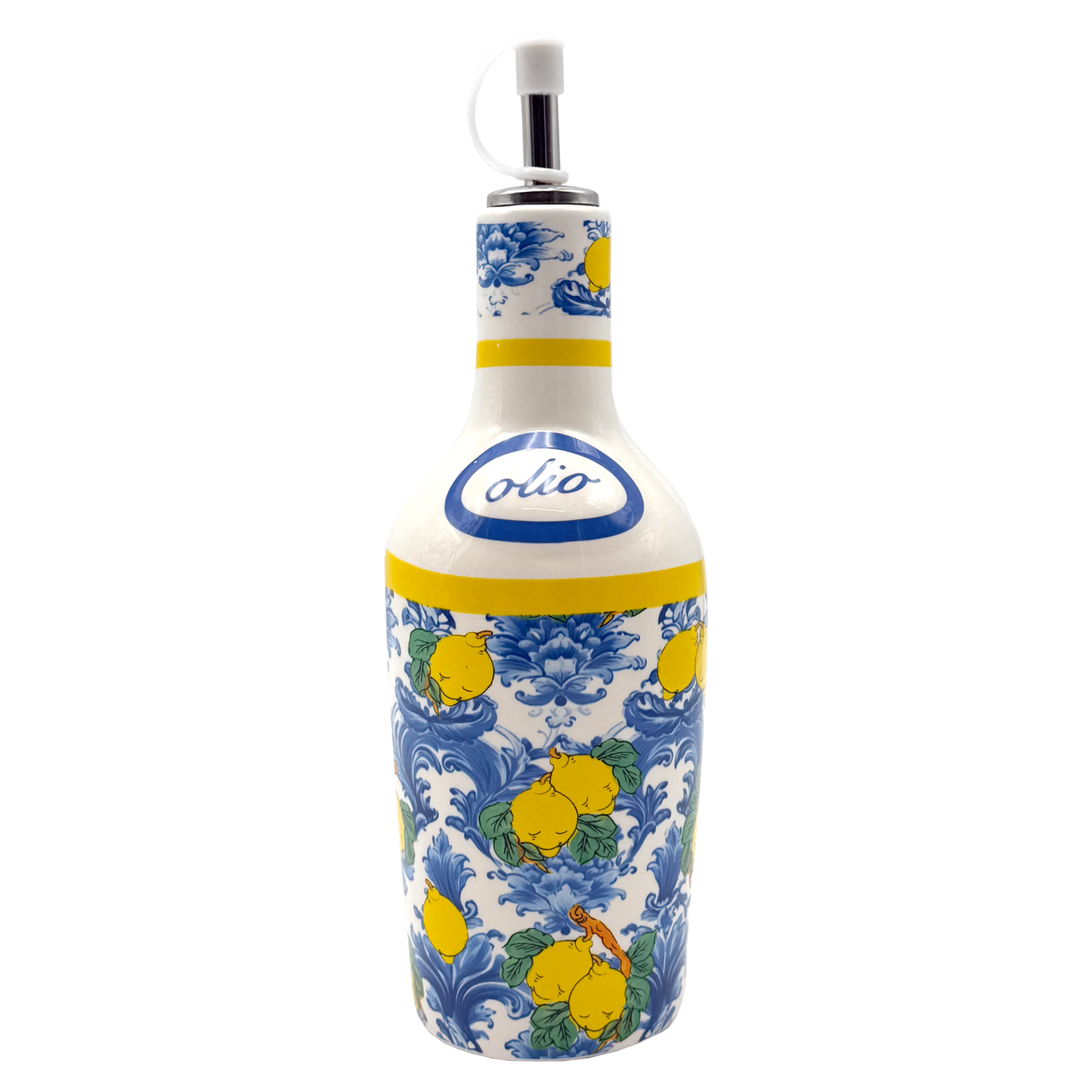 Oliera Blu La Divina - Oliera in ceramica decorata con confezione - SF273