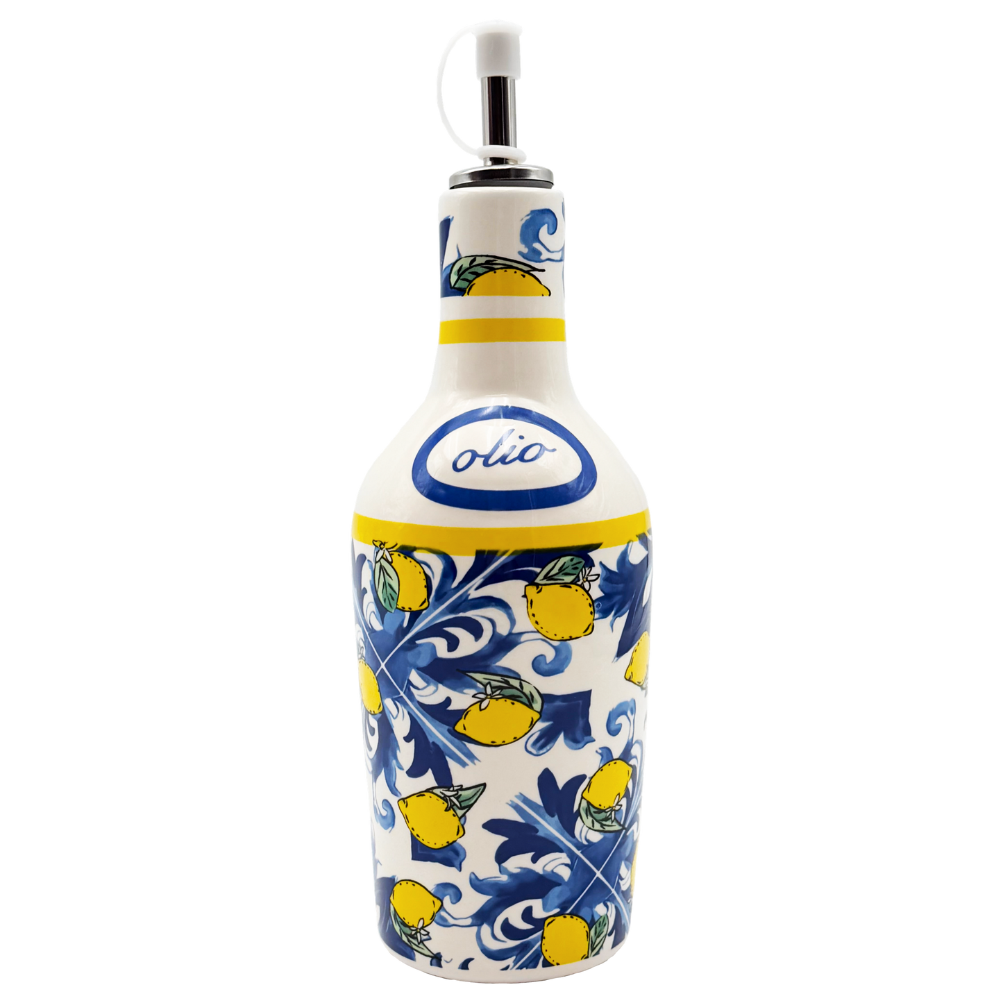 Oliera Blu Zagara - Oliera in ceramica decorata con confezione - SF331