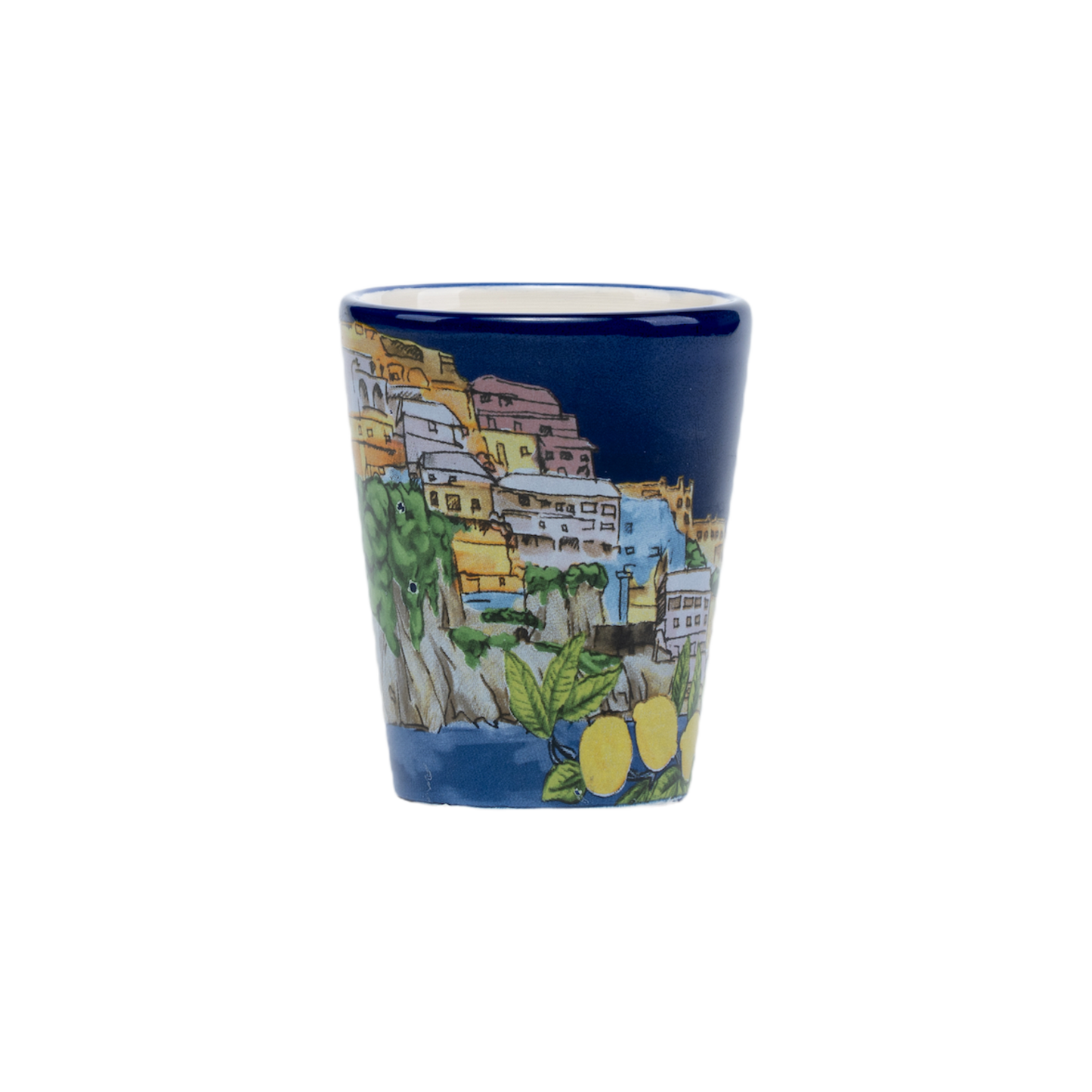 Bicchierino in Ceramica con Paesaggio Costiera - SF51