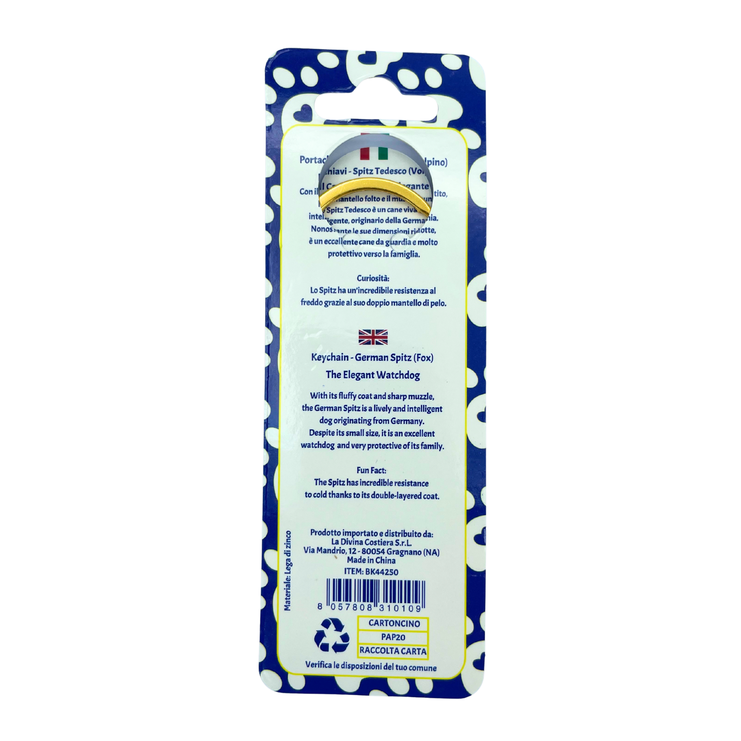 Portachiavi - Spitz Tedesco (Volpino) - BK44250
