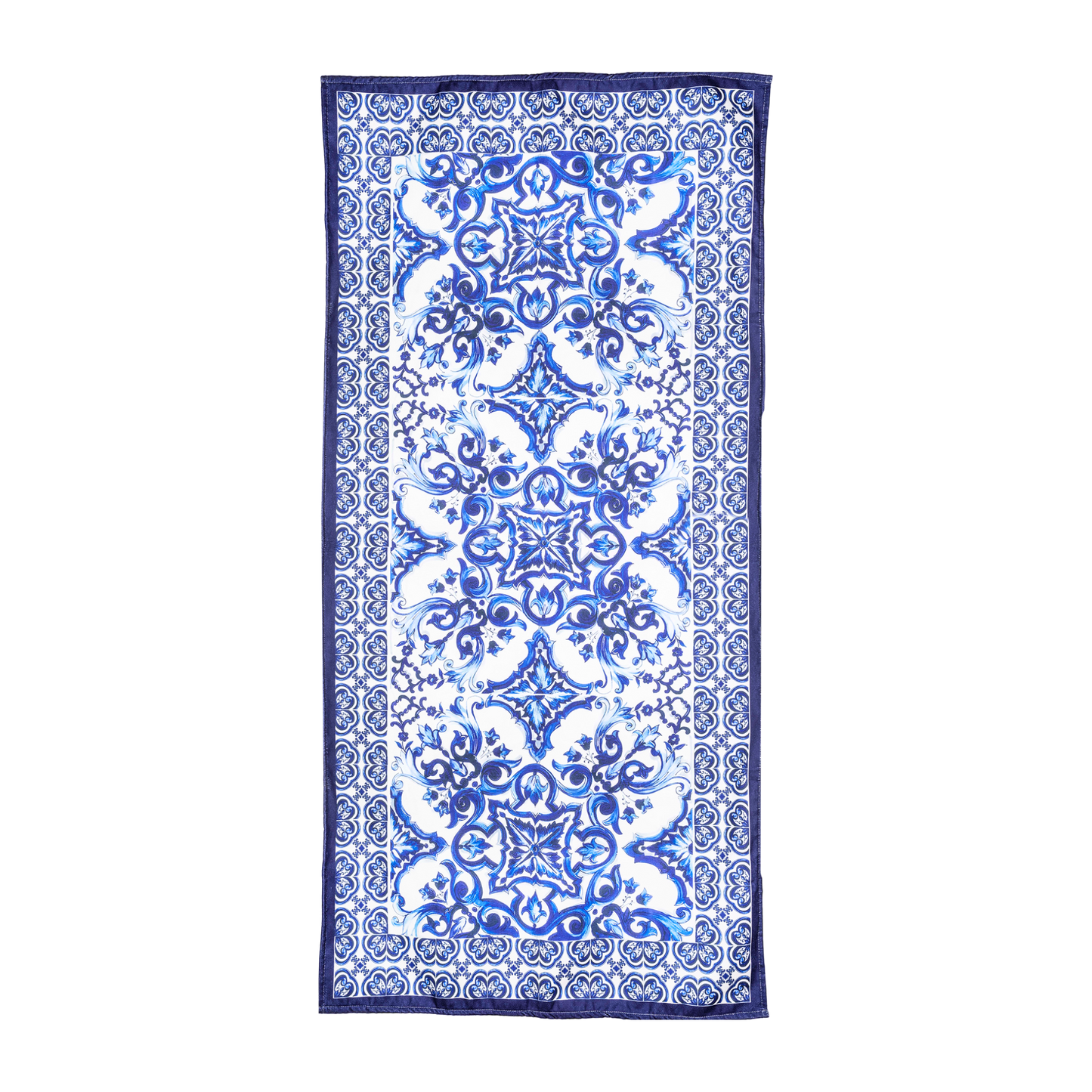 Telo Mare Full Print – MAIOLICHE BLU CLASSICHE – Pratico e di tendenza – TM49