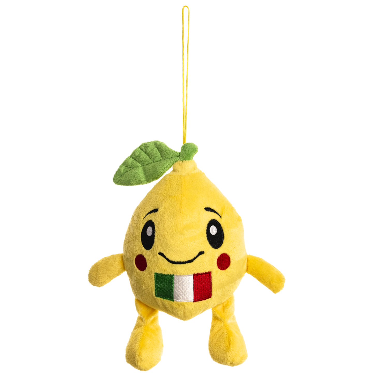 Peluche Limone Sorridente con Bandiera Italiana e Laccetto - LIO - cod. TOY 1