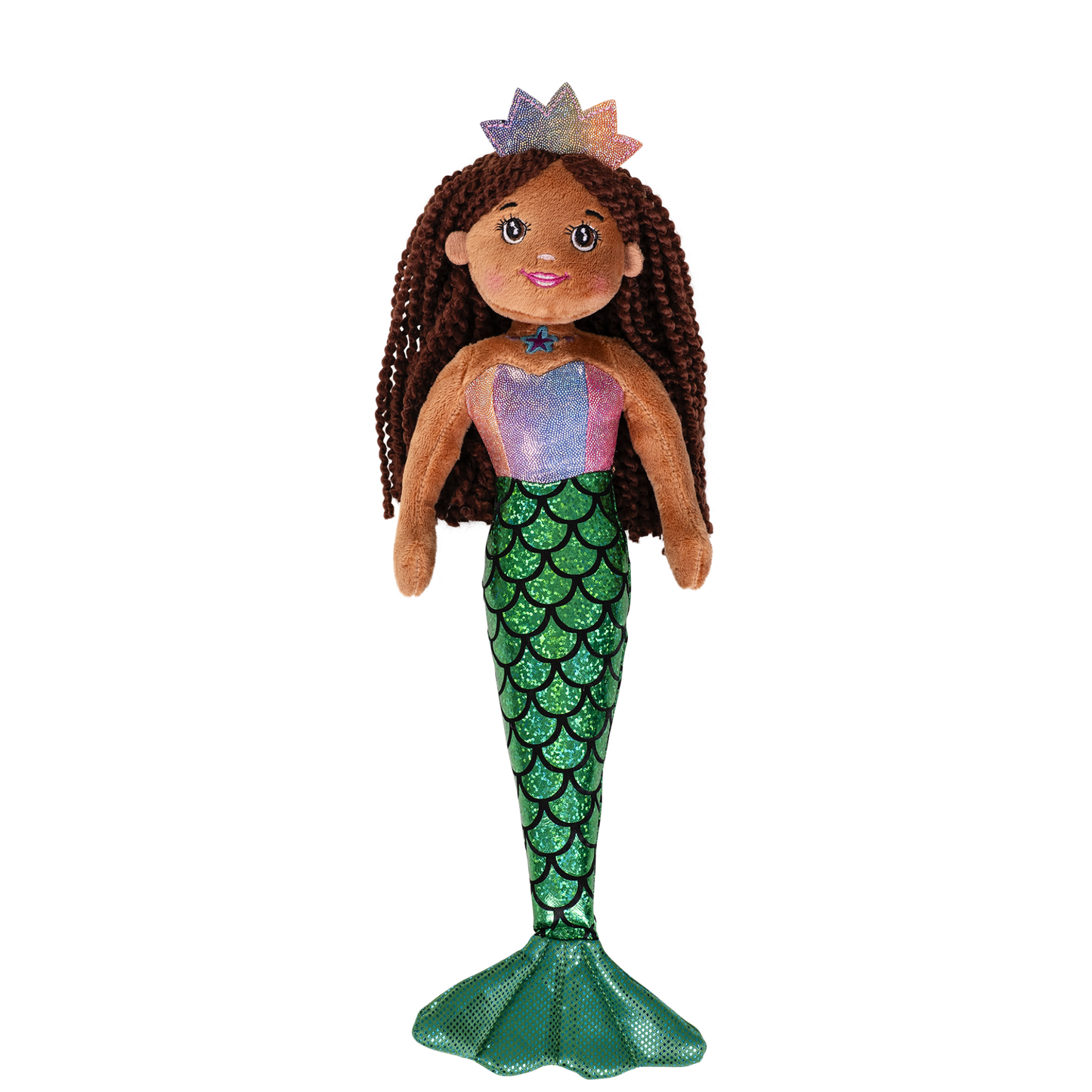 Peluche Sirenetta 35 cm con Dettagli Brillanti - MIRA - cod. TOY 6