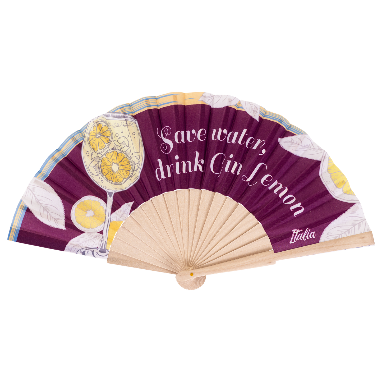 Ventaglio Pop, Save Water Drink Gin Lemon - VAR 55 - 05