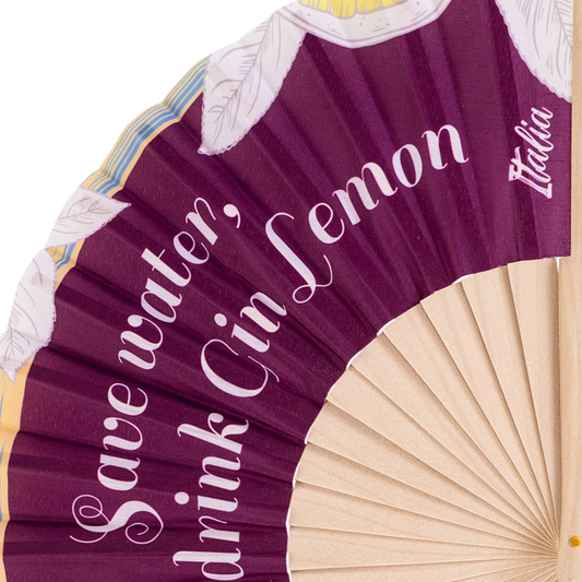 Ventaglio Pop, Save Water Drink Gin Lemon - VAR 55 - 05