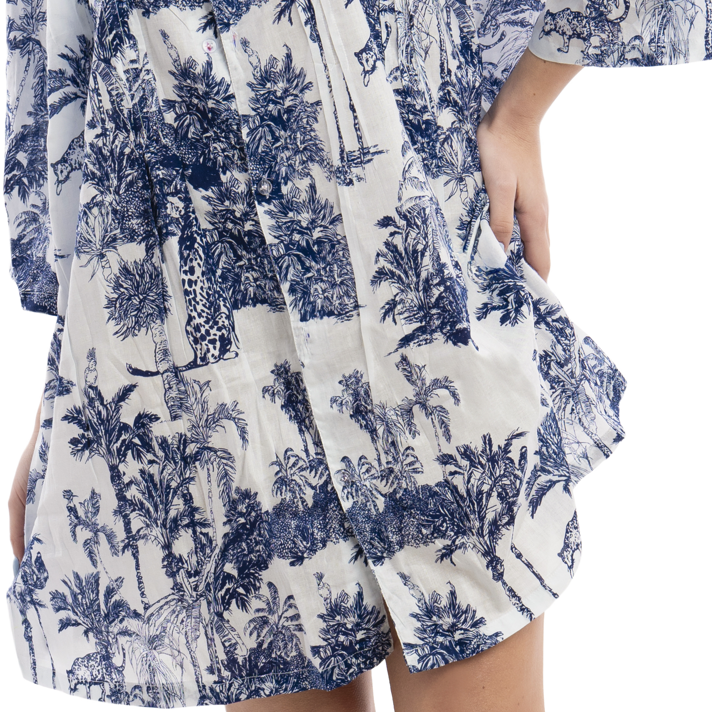 Abito estivo Kaftano Donna con sfumature e maioliche - VEST 106 - K00