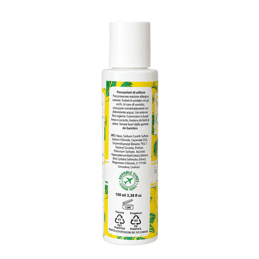 Shampoo al Limone con Estratti di Carciofo e Ippocastano – Vegan, 100 ml