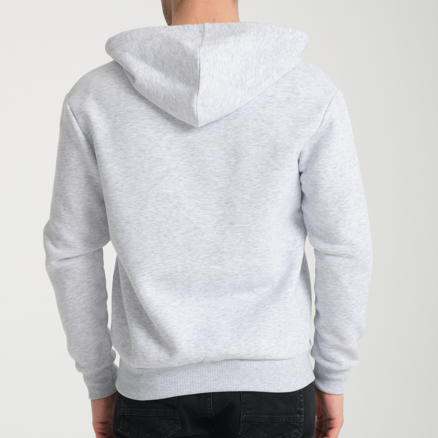 Felpa con Cappuccio e Cerniera Snow Melange - Interno Felpato - Felpa 40