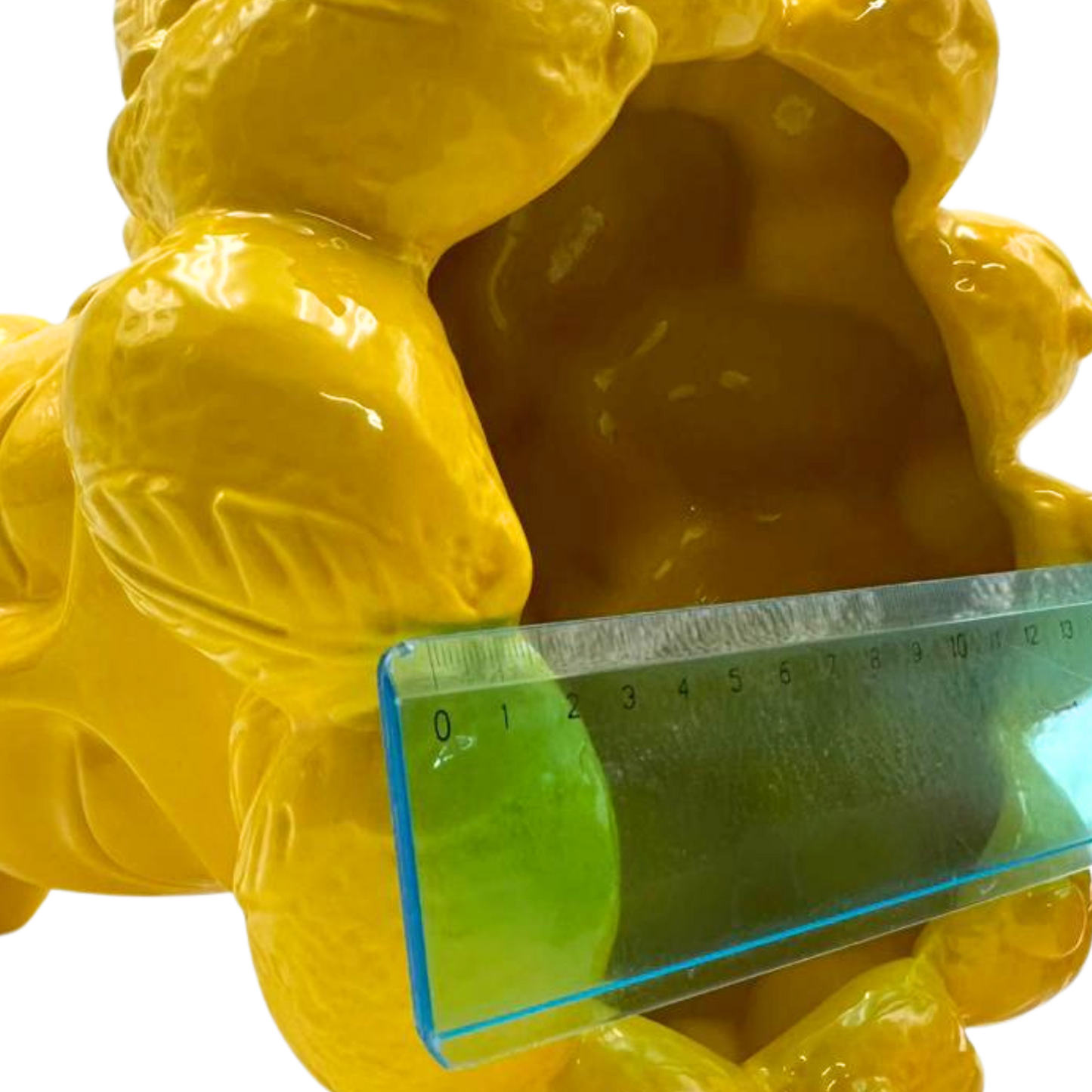 Testa di Moro in Ceramica Gialla Maxi 27 cm - Vaso Decorazione Siciliana | SF196